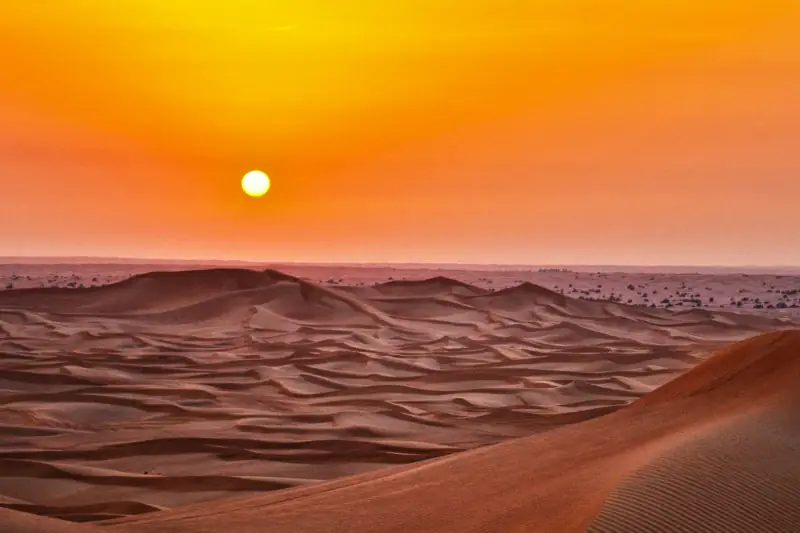 Sanddüne bei sonnenuntergang